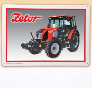 plechová tabule - Traktor Zetor